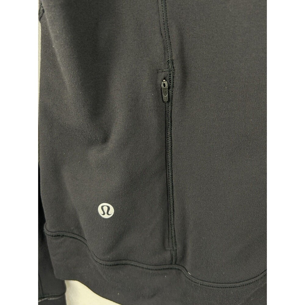 Lululemon Outrun the Elements 1/2 Zip Rulu Pullover Black Size 6 W3CJUS - Picture 8 of 9